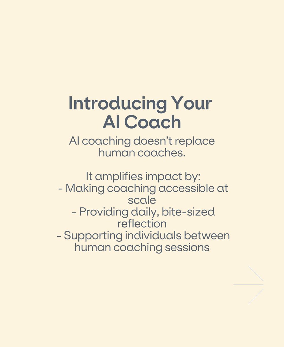 The future of people development isn’t either/or.
It’s training + human coaching + AI coaching, working together.

#AICoaching #FutureOfWork #LeadershipDevelopment #PeopleStrategy #EmployeeEngagement #CoachingCulture