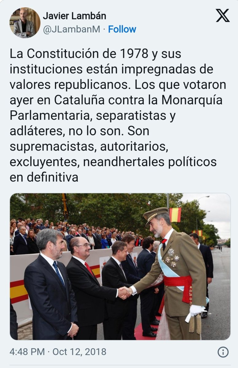 jm_clavero's tweet photo. Segons el govern d'Aragó, això del Lambán era felicitar les festes mentre que allò del @tonialba és delicte d'odi. https://t.co/zc5uA2QDKF