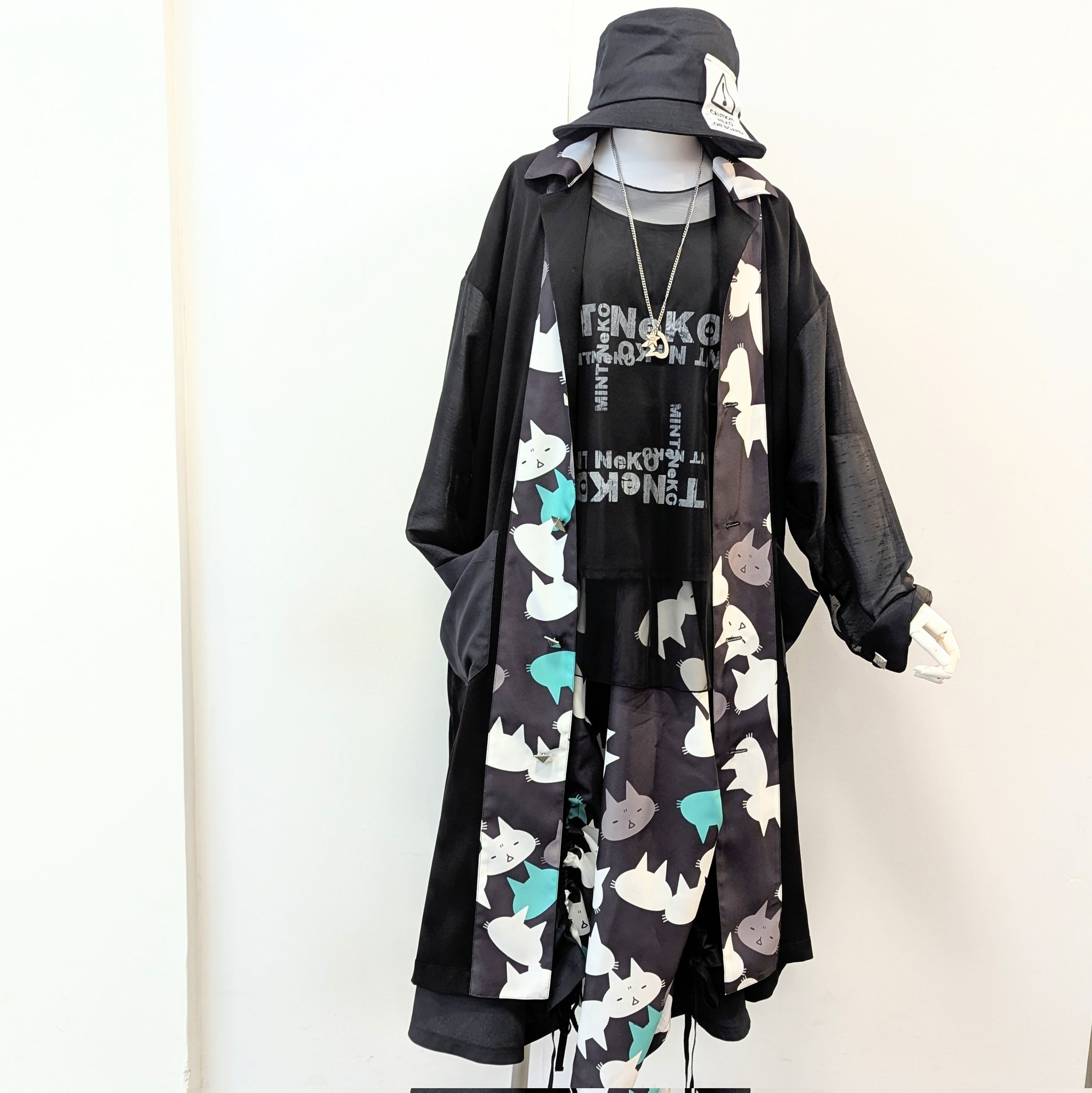 MINTNEKO メガマソ コラボ Tシャツ ラフォーレ原宿 ミントネコ 涼平 MINT NeKO x メガマソ・涼平コラボTシャツ「ヒカリヲアタエル