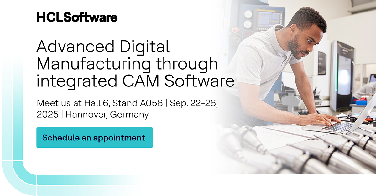 CAMWorks's tweet image. Enable digital manufacturing through integrated #CADCAM, visit us at Hall 6, Stand# A056 to learn how #HCLCAMWorks can increase your machining productivity using best-in-class technologies and adaptable automation tools. Schedule appointment with our team 
camworks.com/new-events/emo…