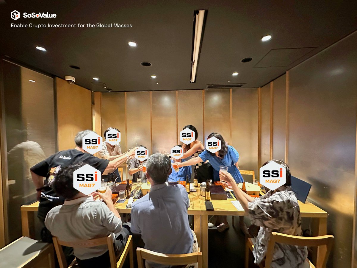 SoSoValueCrypto's tweet image. SoSoValue x WebX🇯🇵✨

Two unforgettable nights, one unstoppable community. It was a rare treat to have a deeper conversation with our OG users in Tokyo. 

The enthusiasm and support fuel everything we build.
ありがとう — thanks for being the heart of SoSoValue.