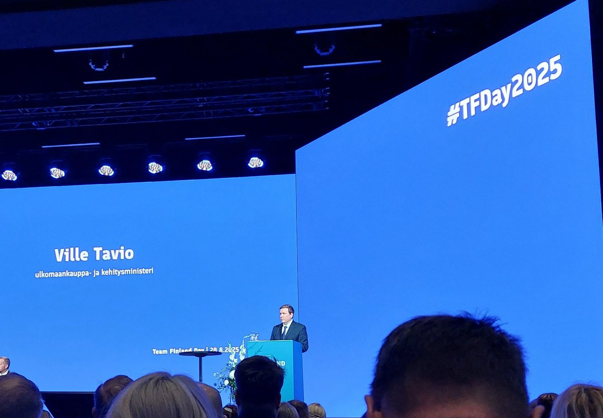 "Käynnissä oleva geopoliittinen muutos korostaa elinkeinoelämän ja julkisen sektorin yhteistyötä", UKKMI <a href="/VilleTavio/">Ville Tavio</a> 
#TFDay2025