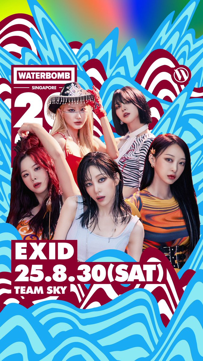 exid_turkey's tweet photo. EXID 30 Ağustos’ta Singapur’da düzenlenecek Waterbomb’a katılacak!!!!!! 🥳❤️

#EXID #이엑스아이디 @EXIDofficial
#Solji #ELLY #Hani #Hyelin #Jeonghwa https://t.co/HFqjq468pf