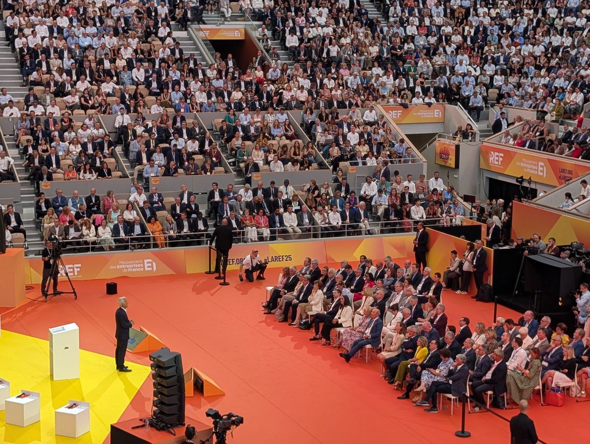 🚀 La FRTP Ile-de-France fait sa rentrée aux côtés du monde économique !

Ce mercredi 27 août, la <a href="/FRTPIDF/">Les entreprises de Travaux Publics franciliennes</a> était présente pour la 1ère journée de la #REF2025 du <a href="/medef/">Mouvement des Entreprises de France</a>. Un moment riche de perspectives pour porter la voix des #TravauxPublics dans les défis de demain.