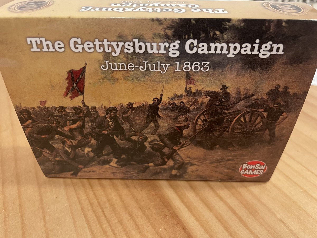 After many many months I finally had the chance to sit down and play with <a href="/giuseppetamba/">Giuse</a> . We had lots to catch up on so we picked a “very light” game on, you guessed it, ACW!
The game is <a href="/yasN2010/">Yasushi Nakaguro</a> “The Gettysburg Campaign” in its deluxe version.
