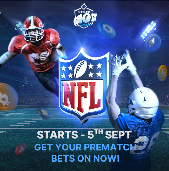 Bitsler's tweet photo. 🏈 The NFL is BACK!🏈
American Football kicks off 5th September, and we’ve got all the action waiting for you
⚡ Place your prematch bets now
💰 Huge markets, massive odds
🔗 Bet now at:https://t.co/n49IalYZkl
#NFL #SportsBetting #Bitsler #FootballSeason #NFLLive #BetCrypto https://t.co/o4WvHMPAHx