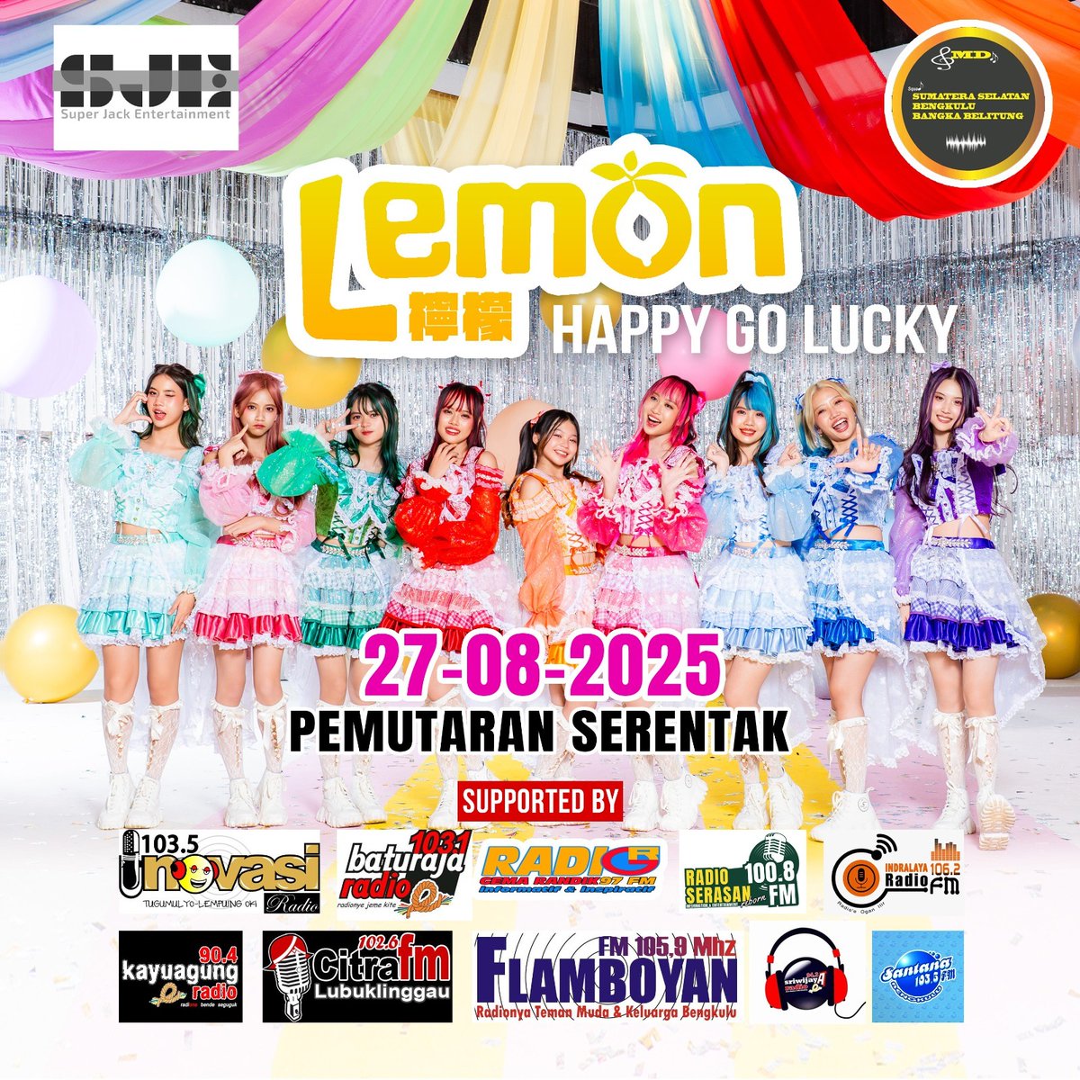Pemutaran Serentak

Lemon - Happy Go Lucky

#LemonHappyGoLucky
#LemonHappy 
#LemonIdol
#HappyGoLucky
#LemonOfficialSJE

<a href="/lemon/">Lemon</a>.official.sje
@super_jack_entertainment
@amdisumbagsel