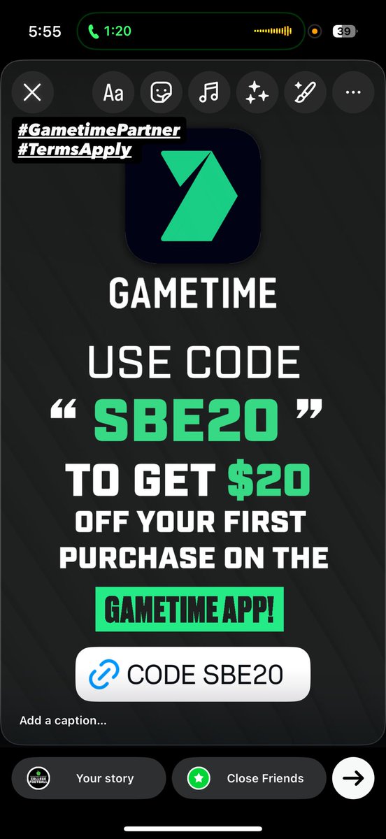 SBETeam's tweet image. The best app to get tickets on. Use our code SBE20 to get $20 off! gametime.go.link/eO77r  #GametimePartner #TermsApply