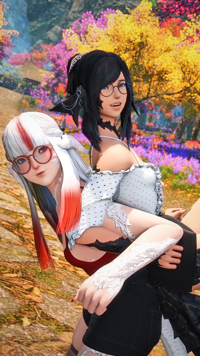 Took the wonderful <a href="/SteppyXIV/">Steppy</a> on a trip to see the majestic views in Kozama'uka~ 🍃💐