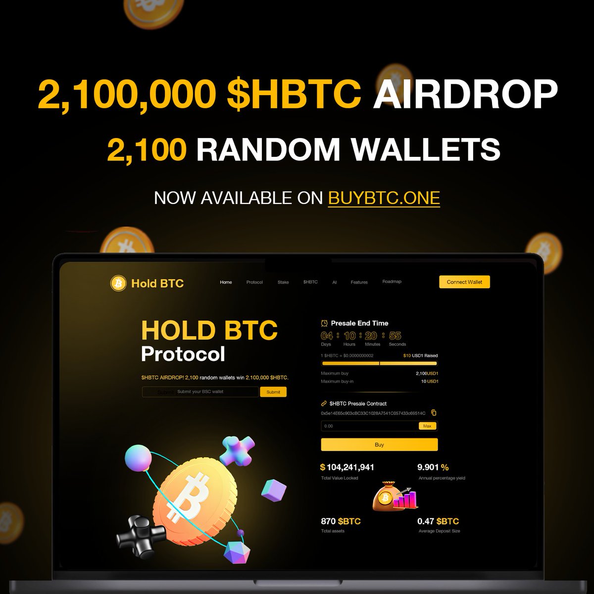 If you’re reading this, you’re EARLY.

25,911 $USD1 raised in $HBTC TGE!
Presale ends Sept 1st.

Join &amp; explore airdrop now👉 buybtc.one