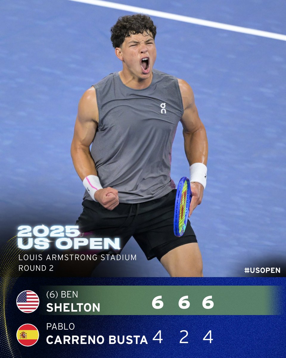 A sharp performance from Ben Shelton!
