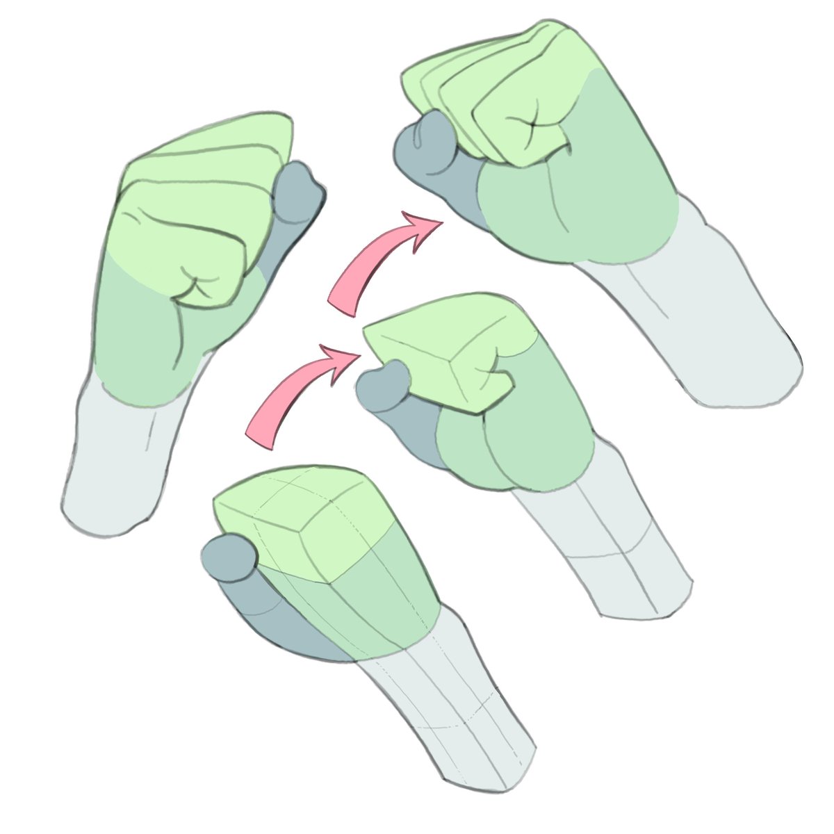 Stylized anatomy again! Get the silhouette right first -- and then add in details!