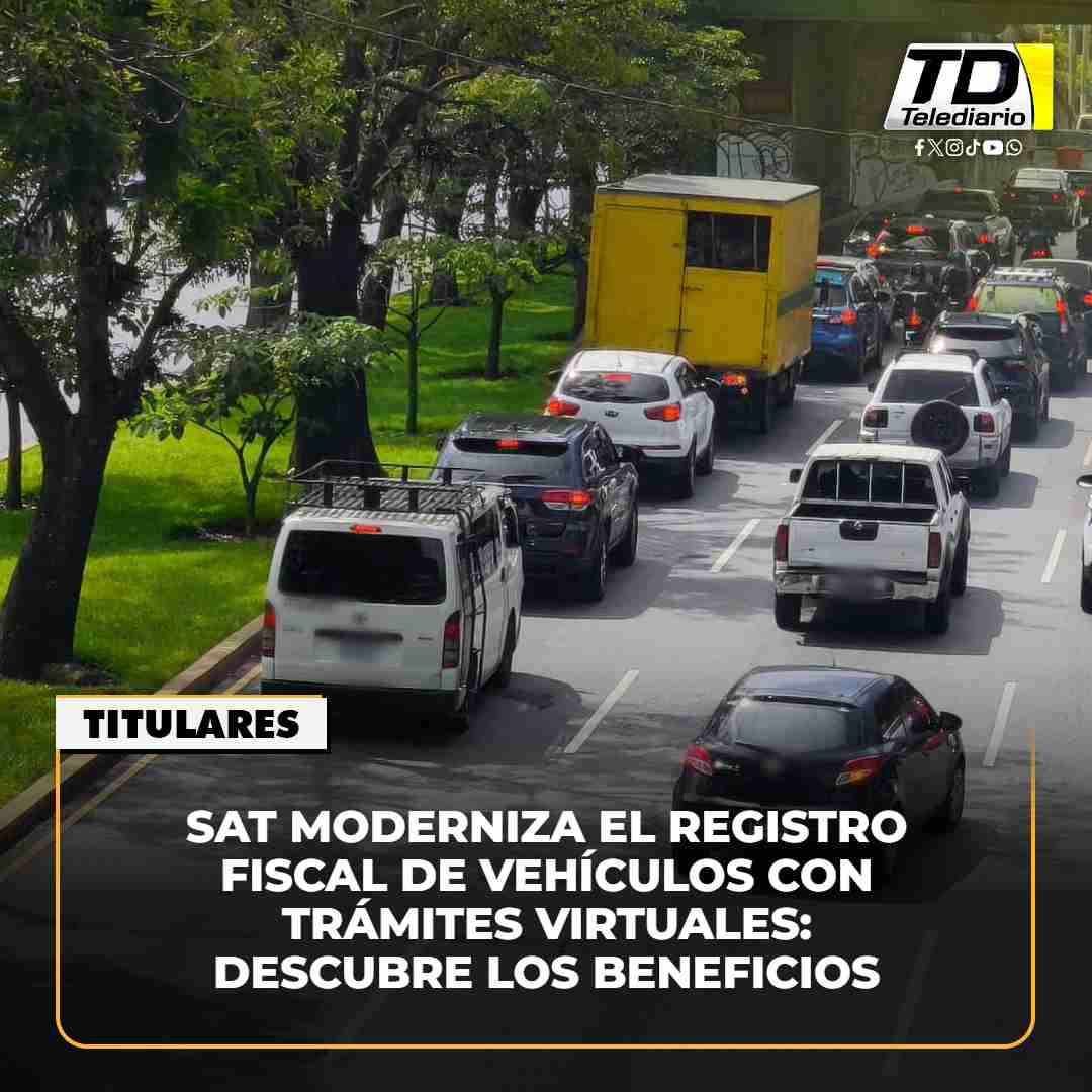 TelediarioGT's tweet image. 🚘 #SAT moderniza el Registro Fiscal de Vehículos con trámites #virtuales: descubre los beneficios. ➡️ bit.ly/45KAKVe