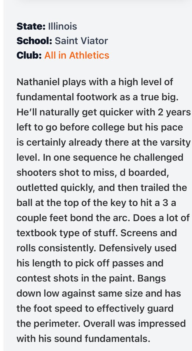 Thank you for the write up <a href="/PrepHoopsIL/">Prep Hoops Illinois</a>