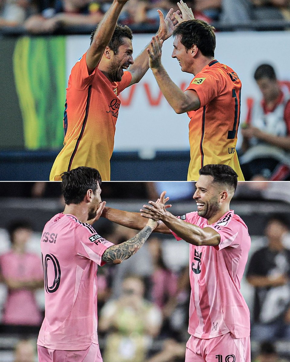 Aug. 26, 2012: Jordi Alba's first assist to Leo Messi vs. Osasuna

Aug. 27, 2025: Jordi Alba assist to Leo Messi for game-winning goal in Leagues Cup Semifinals

Nearly 13 years to the DAY since their first connection, Jordi Alba provided another assist to Leo Messi for his