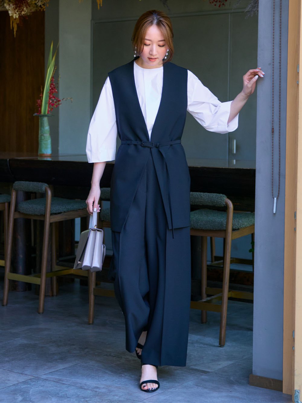 【値下げしました】PLST ジャケット＆パンツ チャコールグレー　秋冬向け 値下げしました】PLST ジャケット＆パンツ チャコールグレー