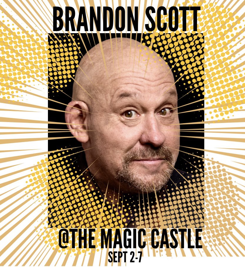 BrandonJayScott's tweet image. Brandon Scott @magiccastlehollywood  Sept 2-7 #magician