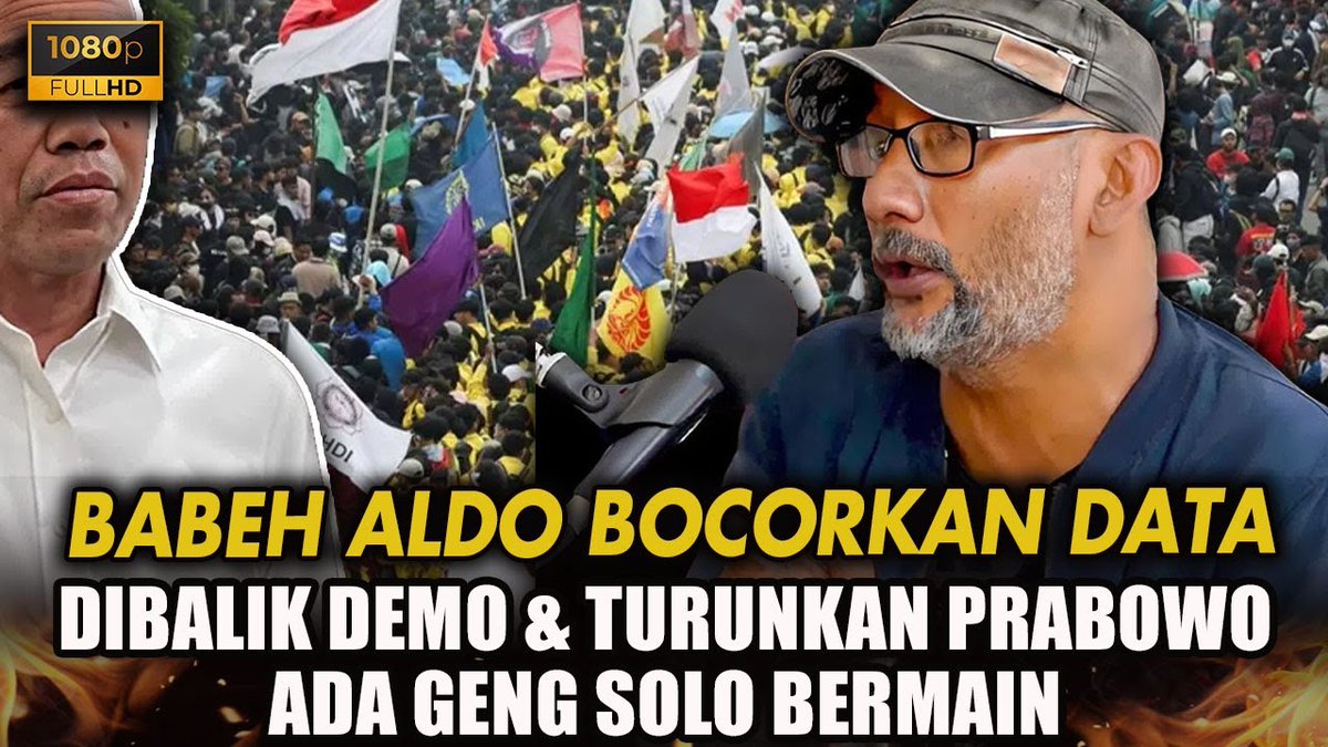 SITUASI NEGARA GENTING !!
NEGARA SENGAJA DIBUAT GADUH SAMPAI PRABOWO TUMBANG !?
AYO KAWAL PRABOWO LAWAN GANK SOLO !?
youtu.be/hbZXpt9I7SI