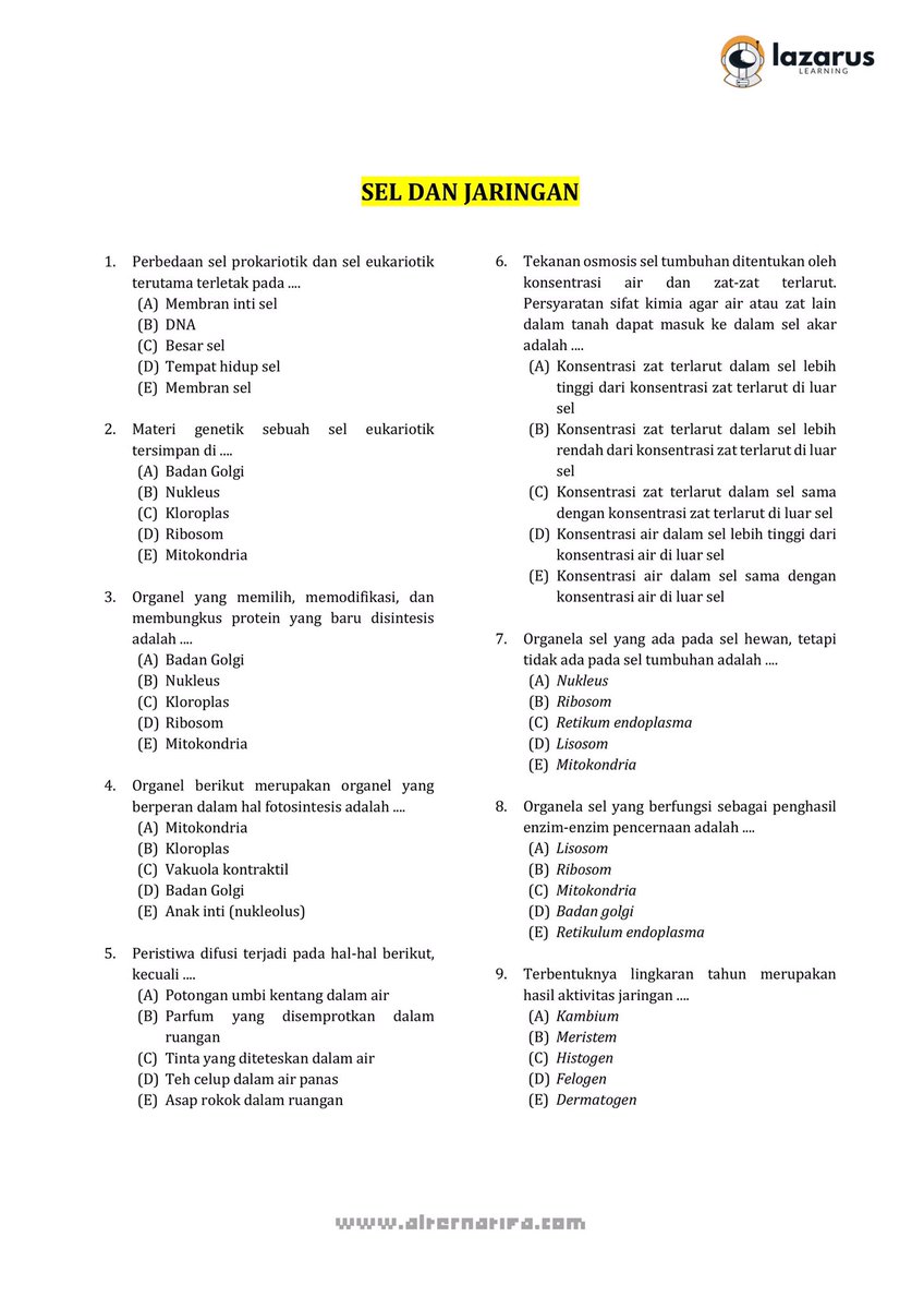 studywithbloom's tweet image. ⋆˚꩜｡Latsol TKA Biologi
✮ | bagian 5: Sel &amp;amp; Jaringan |

𝑙𝑖𝑘𝑒 𝑎𝑛𝑑 𝑟𝑡 𝑦𝑎𝑎!── .✦

#studywithbloom jejak🫧

#studytwt #tka #snbp2026 #AMBISVERSE