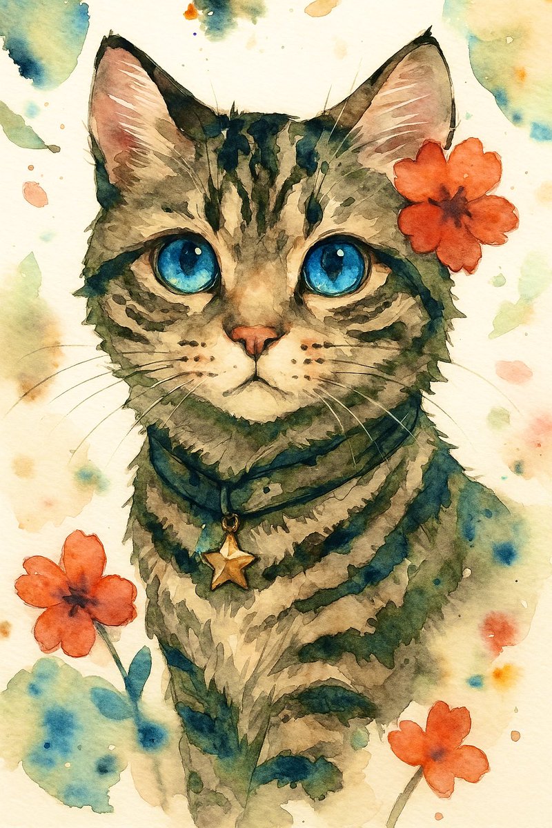 木曜日
今日は昨日より外が涼しいので良かったです😄
午後からはのんびり過ごします✨
みなさま良い午後を🍀😊😸

#Aiイラスト #ねこ #cat