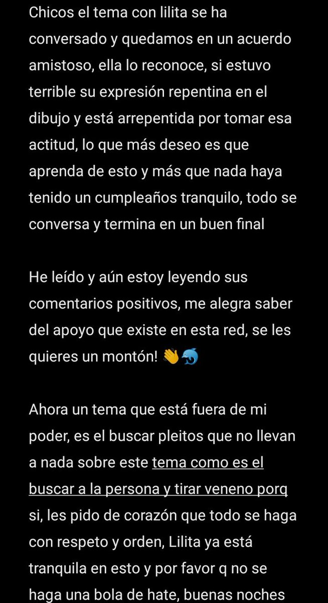 Leer por favor‼️

Gracias por todos sus comentarios de apoyo, son increíbles a la hora de reunirse y formar algo cálido, yo tbn soy fan de muchos artistas, vtubers y personitas que fui encontrando, tengan una linda noche 🐨