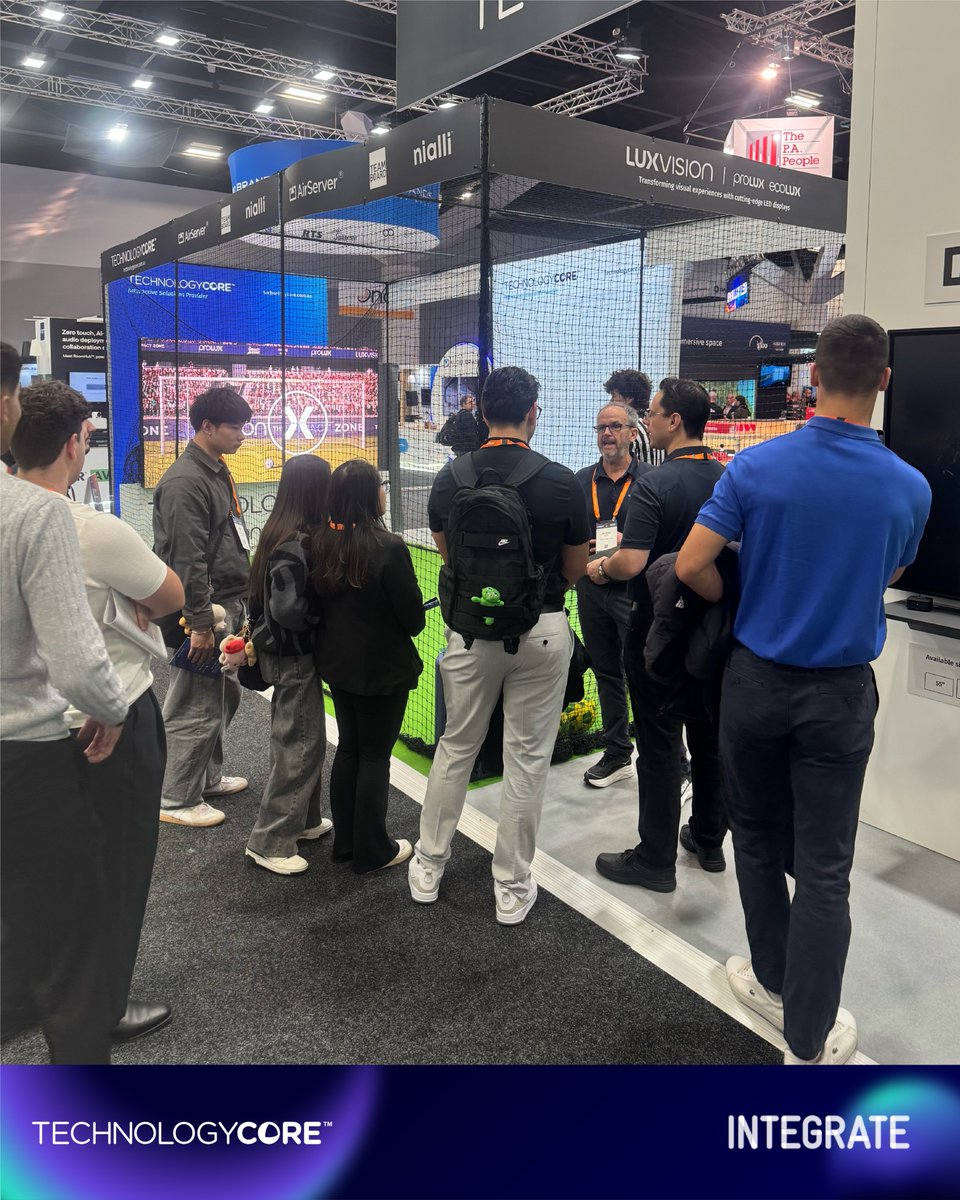TechCoreAus's tweet image. What a fantastic Day 2 at Integrate! 🎉
 
Thank you to everyone who visited us at Stand D23, explored all our solutions, and participated the LuxVision soccer fun. ⚽
 
We can’t wait to see you again on the final day!
 
#Integrate2025 #TechCore