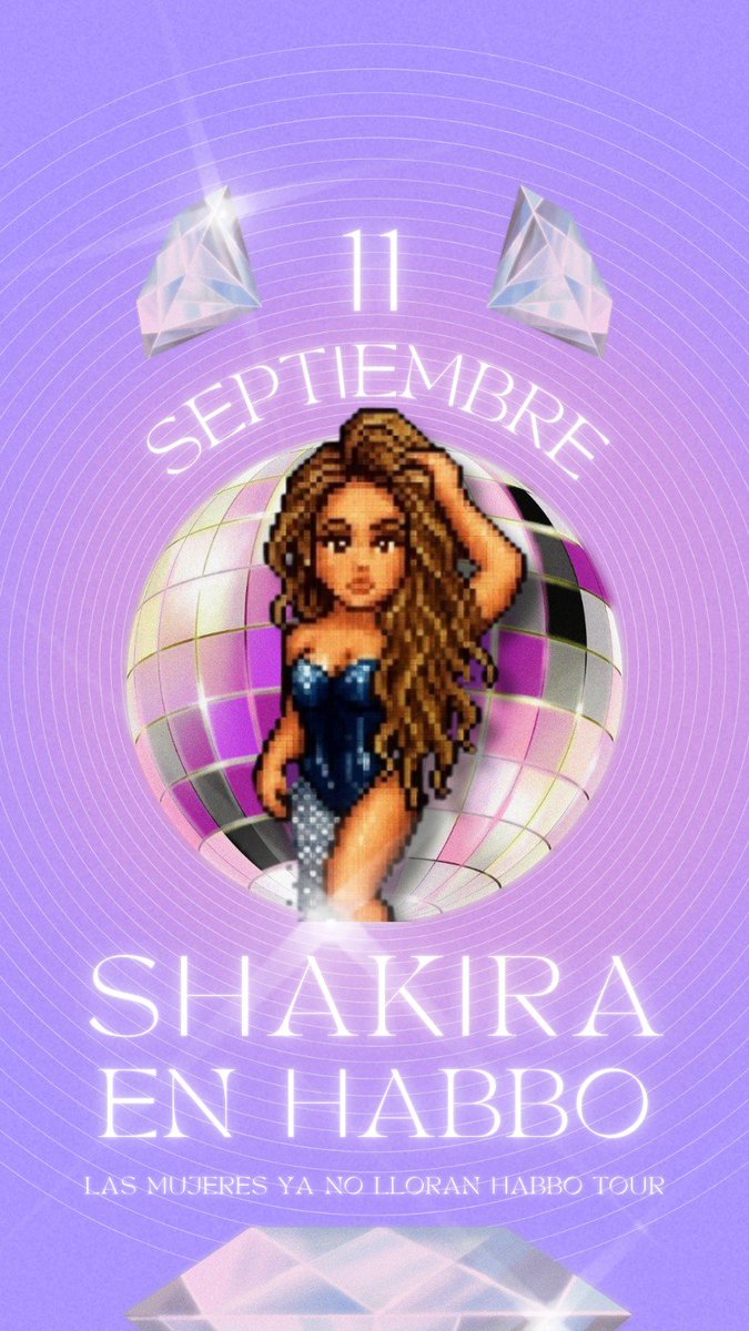 ✨SHAKIRA EN HABBO✨

📅 11 de septiembre en habbo.es

🎁 Sorteo: 1 Caja HC
Requisitos:
✅ Comenta qué canción debe sonar sí o sí en el concierto, la más votada (fuera del setlist) podrá ser interpretada en vivo.
✅ RT

Ganador: Este domingo

#Habbo #LMYNLWorldTour