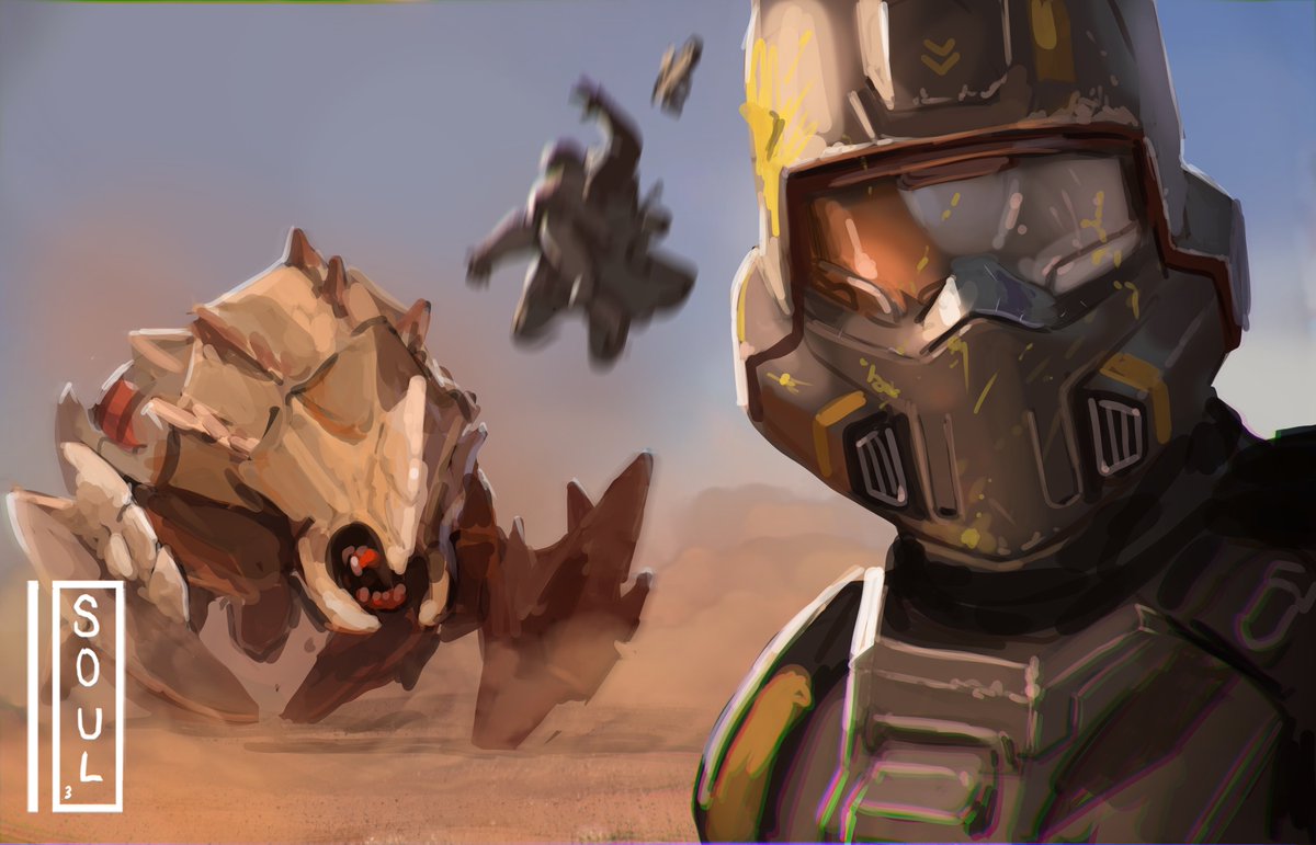 Helldivers, I think its time for me to re work this piece but with a Dragon roach spewing acid fire. Stay tuned
