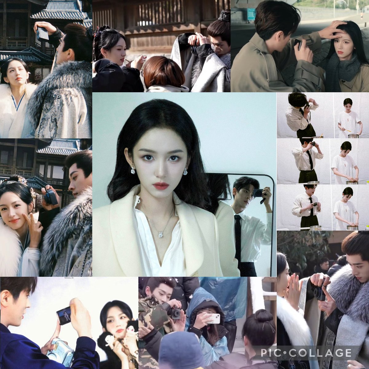 SimplyZhouYezi's tweet image. when you have a photographer co-star who’s made it their mission to take photos of you every moment he could 🤭😝