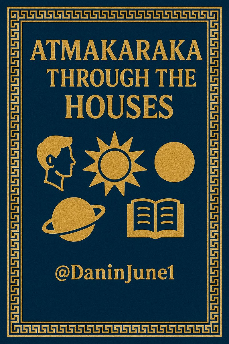 Planets as Atmakaraka (soul planet) through the houses. 

But first, a better explanation of each planet as atmakaraka before we explore houses:

☉ Sun AK
Soul’s lesson is identity, ego, and authority. Tested through father, leadership, recognition. Must learn humility while