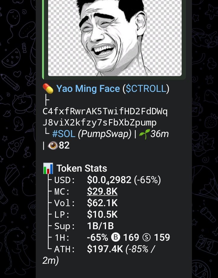 UNDISPUTED_MCAP's tweet image. CA: $CTROLL
C4fxfRwrAK5TwifHD2FdDWqJ8viX2kfzy7sFbXbZpump