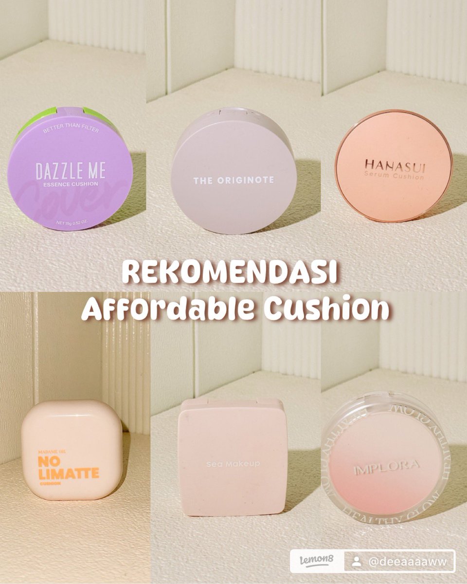 deeracun's tweet photo. Kalian pakai cushion yang mana? Lemme know 😉

#makeup #cushion #tipsmakeup https://t.co/9W6hblQVES