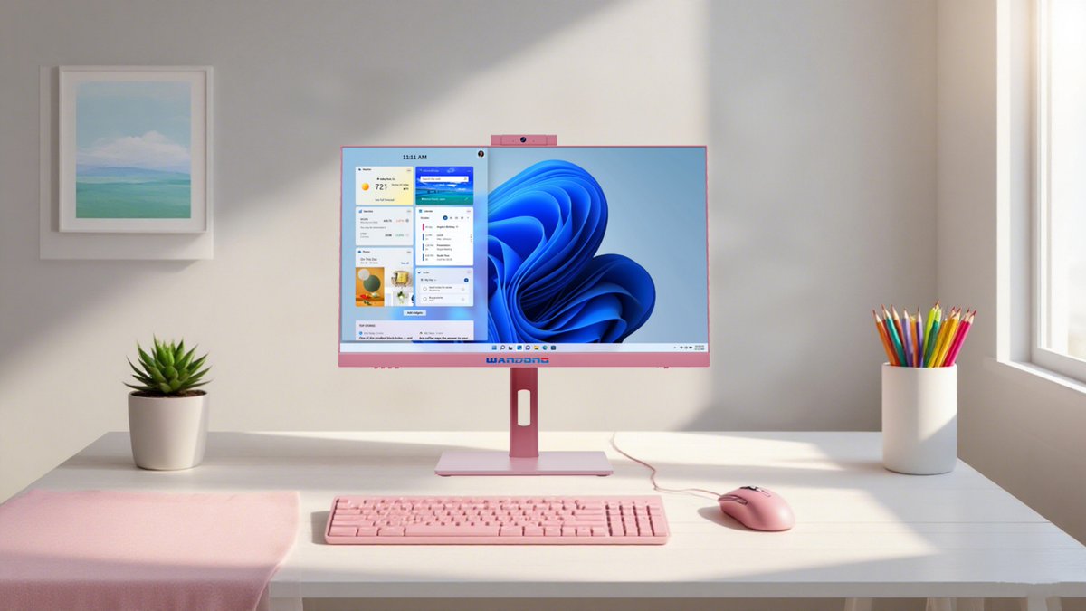 Pink color brightens every office moment!
Stable performance, no lags, and instant wakeup with fingerprint unlocking!

For all in one business computers, choose Wandong!
wd-allinonepc.com
#computer #allinonepc #allinonecomputer #wandong #pinkallinonepc #bestbuyproduct