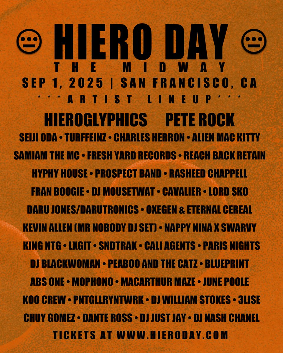 RapNoir's tweet photo. HIERO
DAY
2025
https://t.co/uevcvvHLHx https://t.co/dzd6vY09DL