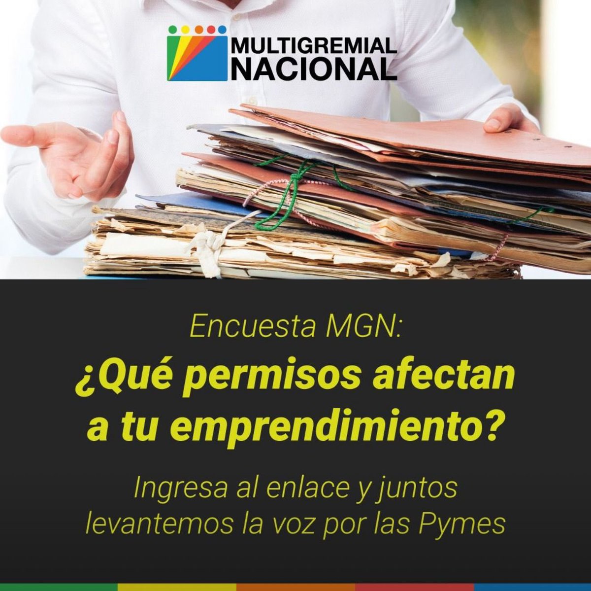 🚨 ¡Tu voz importa! 🚨
¿Cuáles permisos afectan tu emprendimiento? 📝
Responde nuestra #EncuestaMGN y ayúdanos a impulsar cambios para las #Pymes 👇
docs.google.com/forms/u/1/d/e/…

#Emprendedores #Permisología #Burocracia #Multigremial