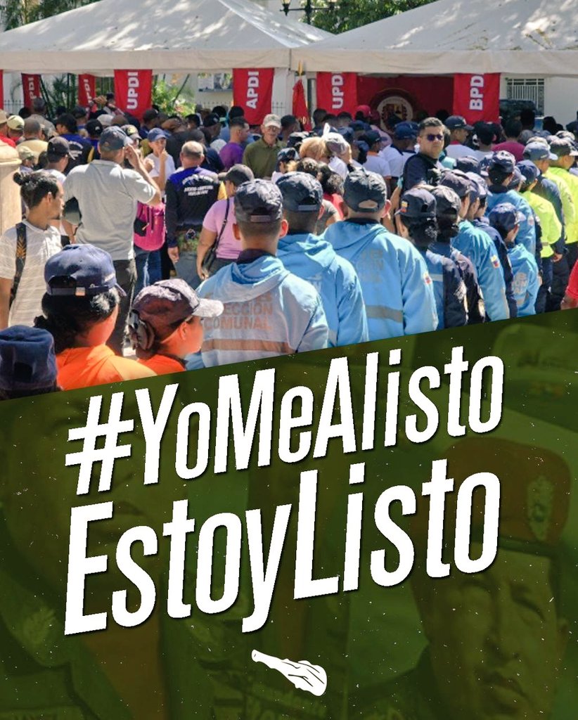 vgtta's tweet image. ¡Con moral revolucionaria y firmeza antiimperialista!
Listo para defender la Patria de Bolívar con lealtad absoluta a nuestro Comandante Chávez.
La Revolución se defiende en la calle y en el corazón.
#YoMeAlistoYoEstoyListo 🇻🇪✨
#AlistadoSiempre