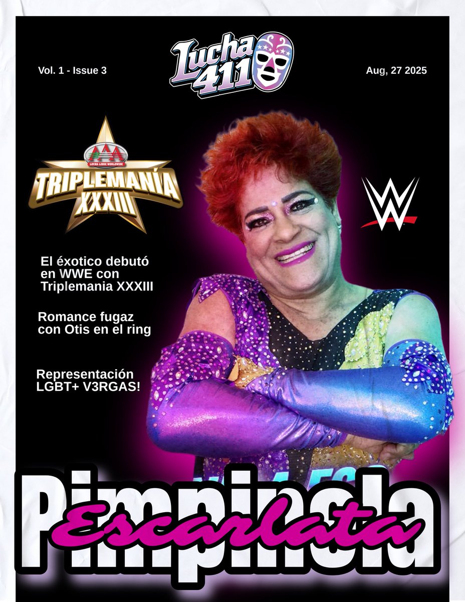 LuchaLily's tweet image. Wednesdays are for Lucha 411!

This week I wrote about Pimpinela Escarlata + how Mr. iguana and Hijo del Vikingo take up space regardless of the hate ✨ #wwe #luchalibre 

Read the full issue: new.express.adobe.com/published/urn:…