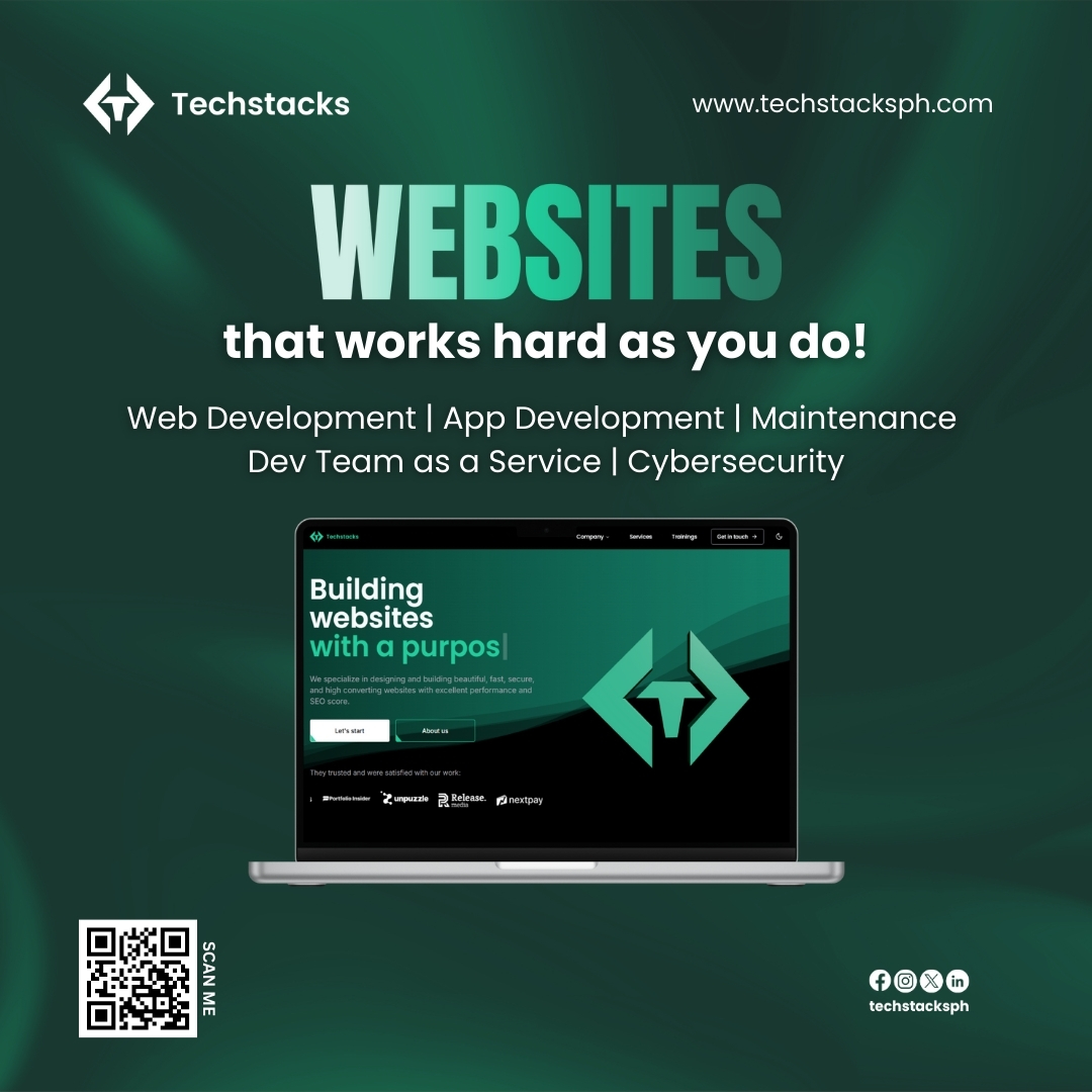 techstacksph's tweet image. Your website should work as hard as you do. 💻
With Techstacks, get performance, security & ongoing support — built for growth.
🌐 techstacksph.com
#Techstacks #WebDevelopment #ITServices #BusinessGrowth #DigitalSolutions