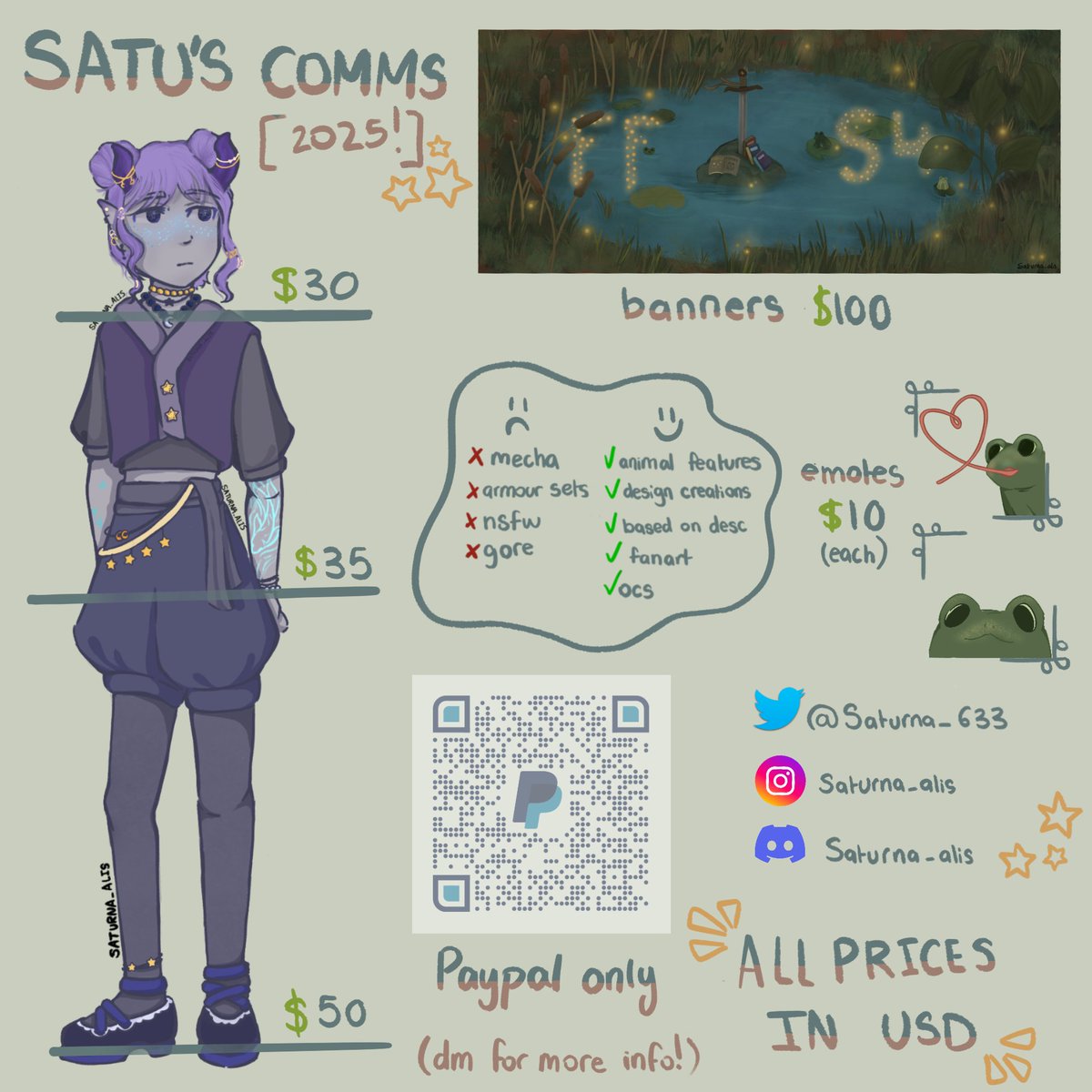 Satu!! || COMMS OPEN || ✨ tweet media