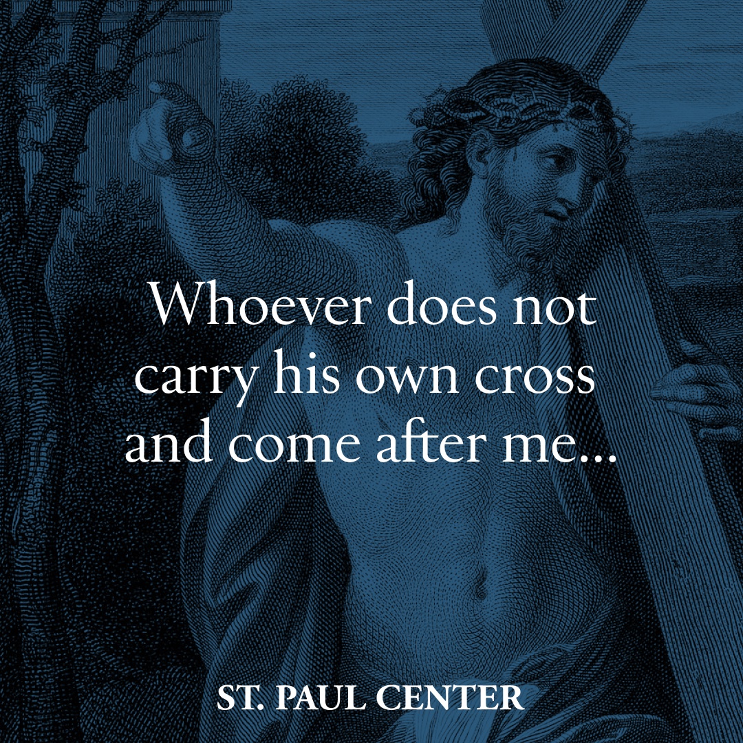 saintpaulcenter's tweet photo. Like a king preparing for battle or a contractor before building a tower, we have to count the cost as we set out to follow Jesus.
Our Lord today is telling us up front the sacrifice it will take.
#StPaulCenter #SundayReflection #Discipleship #BreakingTheBread #YearC https://t.co/WCS5M4p9ou