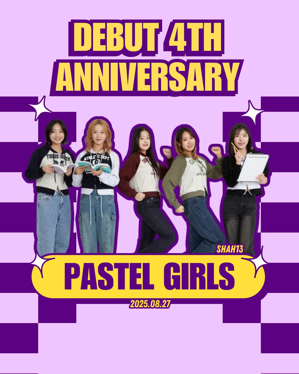 shah_13_'s tweet photo. [🎉] Happy Debut...

> 4th Anniversary to Pastel Girls
#PastelGirls_4th_Anniversary
#PastelGirls #Sumin #Heebin
#Soyi #Daun #Dohyun

> 3600 Days to TWICE
#TWICE_Debut_3600Days
#TWICE #Nayeon #Jeongyeon
#Momo #Sana #Mina #Jihyo
#Dahyun #Chaeyoung #Tzuyu https://t.co/6H8bCMkMNO