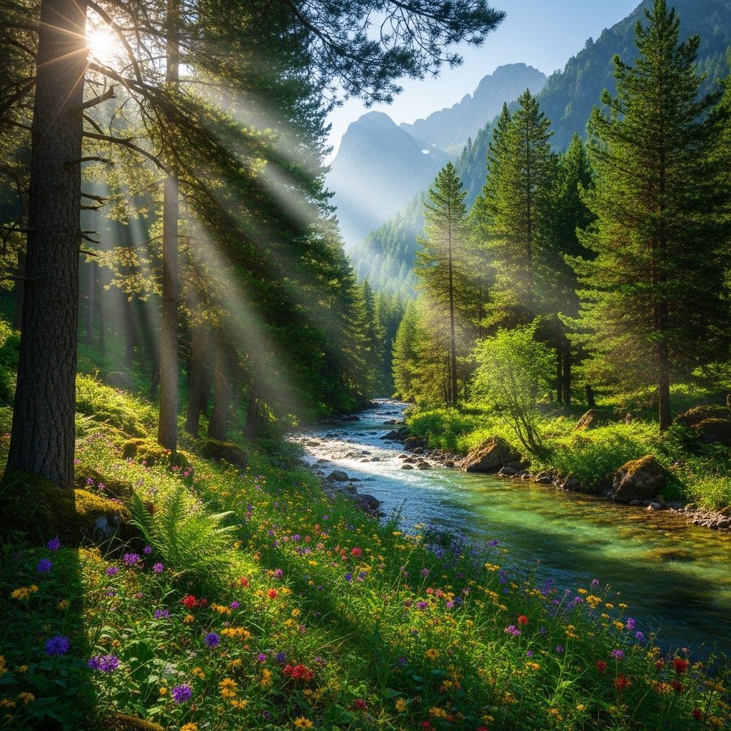 MyCalmHorizons's tweet photo. Fresh air, flowing water and floral dreams—your daily dose of nature therapy 🌳💚🌷 #NatureHeals #MorningView https://t.co/K89t49vjJp