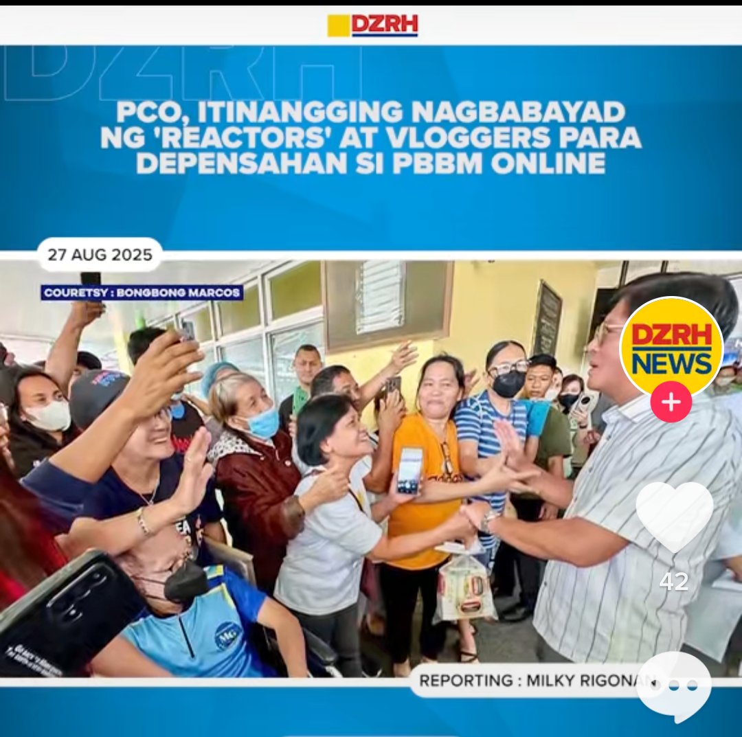 MelkcasTrabel's tweet photo. REACTORS pala ang tawag sa mga #trollfarm #paidtrolls #vloggers na pinapasahod daw ng tig P7K/month ng ating gobyerno para lang mag like, comment, and share sa mga posts ng @pcogovph @pcooglobalmedia ng kanilang social media platforms. Sarap nman ng life nila kung totoo nga ito! https://t.co/Xum2YME0z5