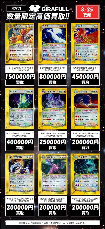 ヨシオカ　ポケカ ヨワシGX SRの買取価格推移と値段相場【ポケカ/ポケモンカード】