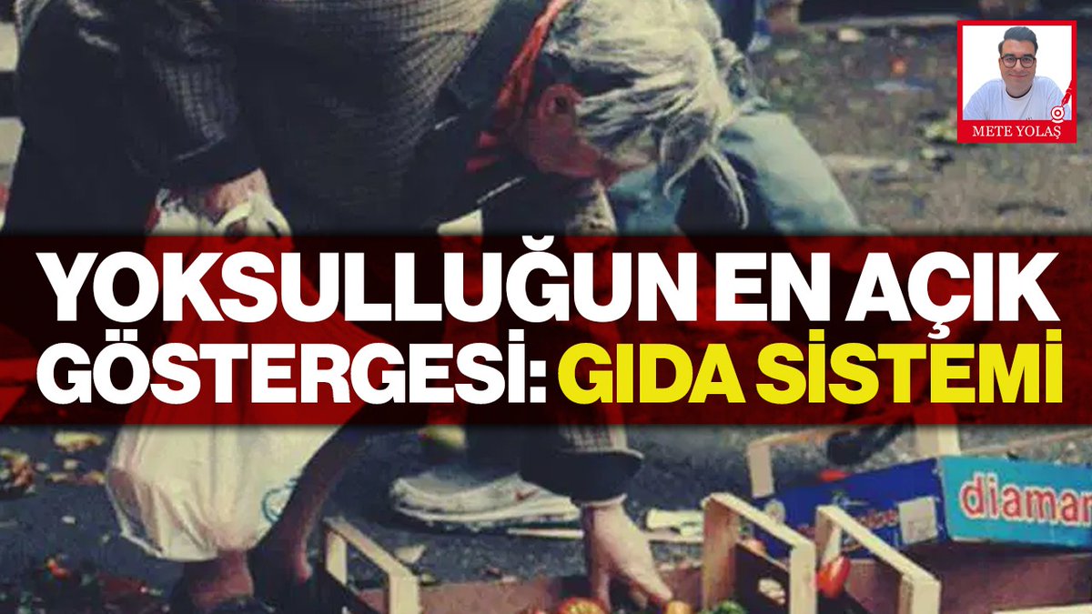 Gerçek Gündem (@gercekgundem) on Twitter photo ✍🏻Mete Yolaş (<a href="/meteyolas/">Mete Yolaş</a>) yazdı
📌"Gıda hakkımızı koruyamayan ve yeterli beslenmemizi sağlayamayan bir gıda sisteminin içindeyiz."
📌"Bir ülkenin gelişmişlik düzeyi ile insanlarının nasıl beslendiği arasında doğru bir orantı var. Gıda siyaset üstü bir alan değil, tam tersine ✍🏻Mete Yolaş (<a href="/meteyolas/">Mete Yolaş</a>) yazdı
📌"Gıda hakkımızı koruyamayan ve yeterli beslenmemizi sağlayamayan bir gıda sisteminin içindeyiz."
📌"Bir ülkenin gelişmişlik düzeyi ile insanlarının nasıl beslendiği arasında doğru bir orantı var. Gıda siyaset üstü bir alan değil, tam tersine