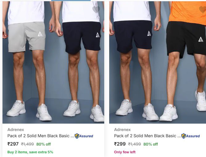Men's Shorts - Pack Of 2 Starting at Rs.297

fkrt.cc/gzZpwoA