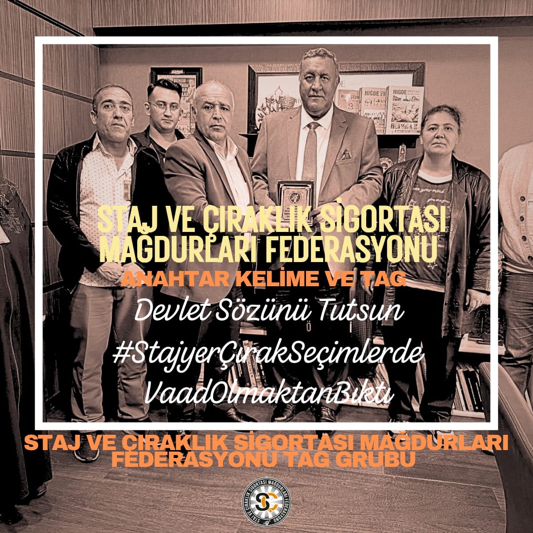 Devlet Sözünü Tutsun
#StajyerÇırakSeçimlerdeVaadOlmaktanBıktı
