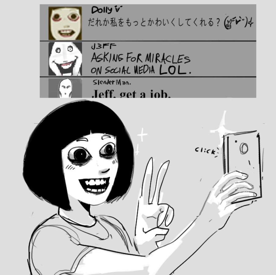 Make me cute! (* ^ ω ^)
idk what compelled me to draw the Dollthing today..