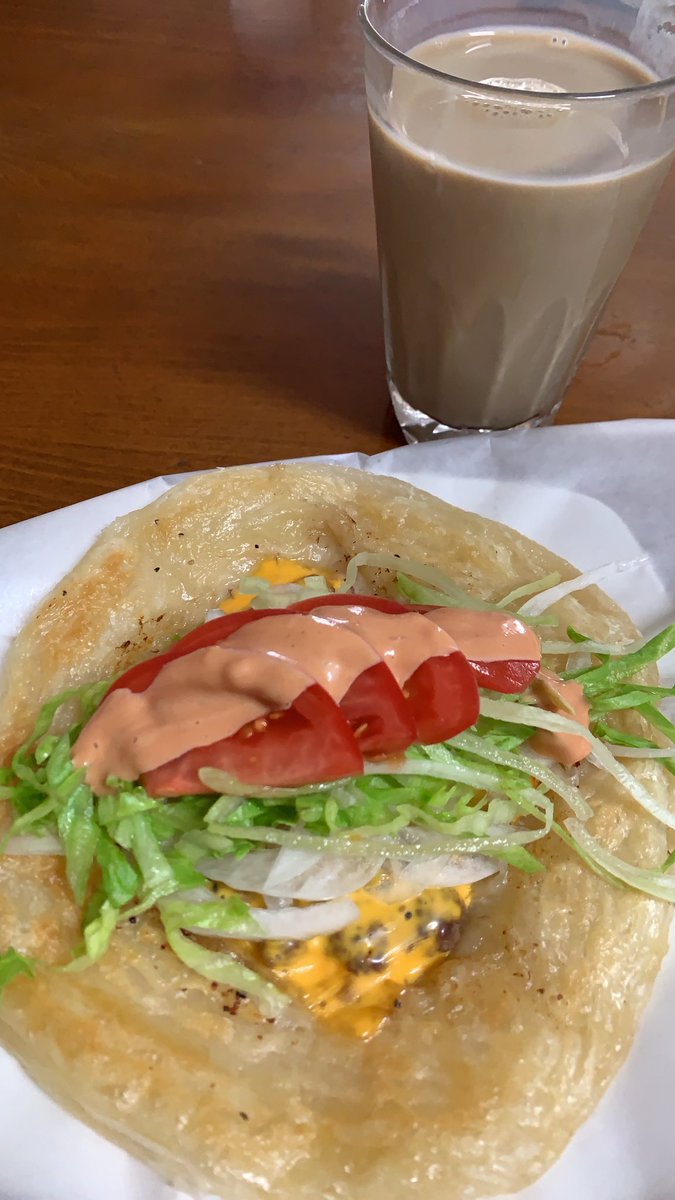 JuneToki's tweet image. 流行り？🍔
作ってみた😆👍