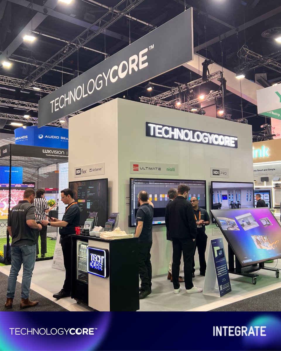 TechCoreAus's tweet image. Thank you to everyone who visited us at #Integrate2025

It was fantastic to showcase our interactive solutions by @HDinteractive1, @TeamBoard , Nialli, LuxVision, @infobitav, &amp;amp; @airserver. Special thanks to everyone who joined our LuxVision Soccer competition.

See you next year!
